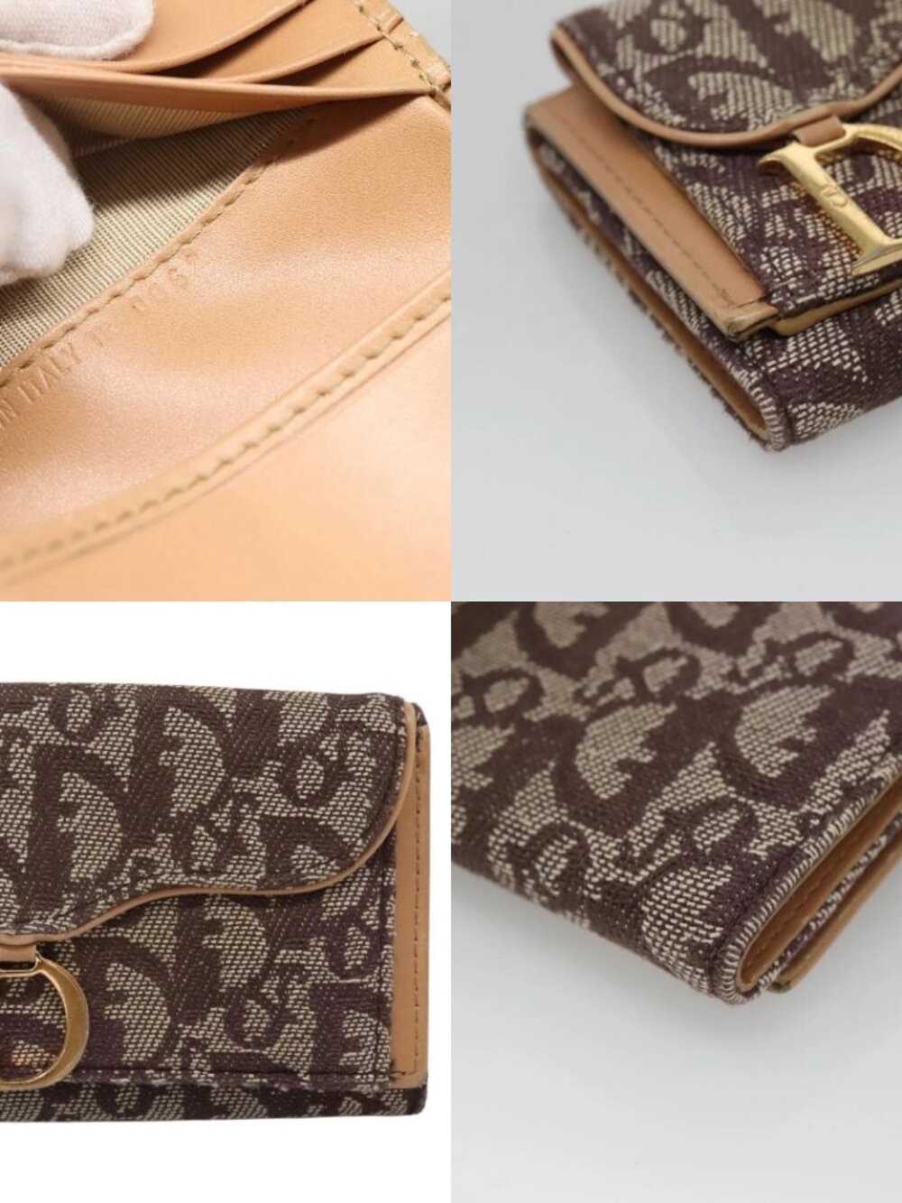 Christian Dior Trotter Canvas Wallet Black Auth ac3872 - Picture 14 of 14